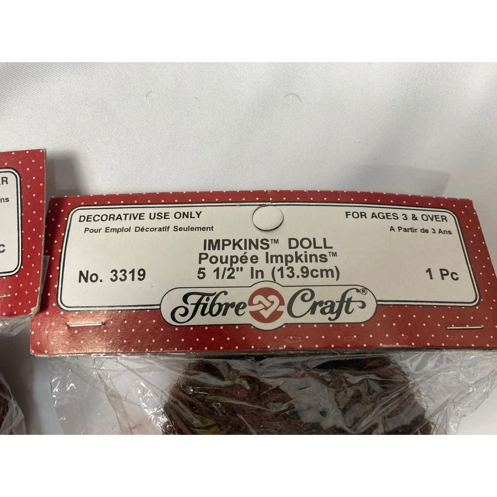 Vintage Fibre-Craft Impkins Doll – Model 3319, 2‎ Dolls – 5.5